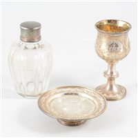 Lot 116 - George IV silver travelling chalice and paten, Jonathan Hayne, London, 1831.