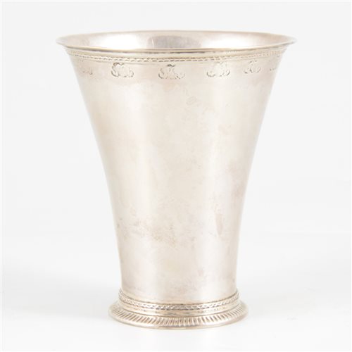Lot 3 - Finnish silver beaker, maker's mark CB, possibly Loviisa, circa 1800.