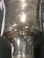 Lot 120 - George II silver chalice, Edward Pocock, London, 1732.