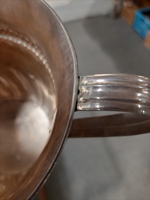 Lot 394 - William & Mary style porringer, indistinct maker's mark, London 1769 [sic]