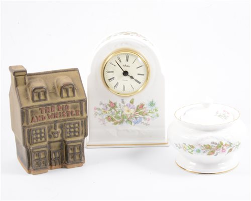 Lot 12 - A collection of Tremar Pottery money boxes, and various Aynsley china wares