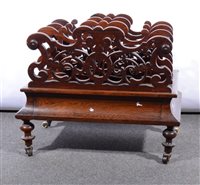 Lot 397 - Victorian rosewood Canterbury