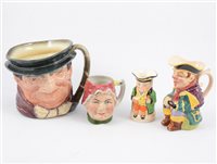 Lot 100 - Collection of fifteen Toby jugs