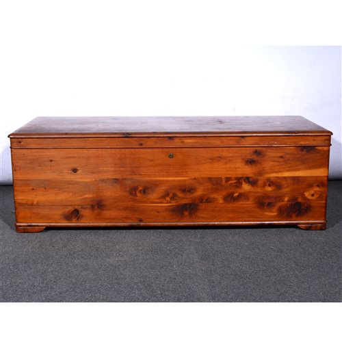Lot 391 Stained pine blanket chest
