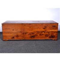 Lot 391 - Stained pine blanket chest