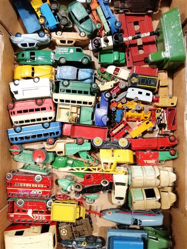Lot 117 - Large quantity of Dinky, Corgi and Matchbox die-cast cars and vehicles
