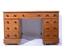 Lot 405 - Victorian mahogany desk