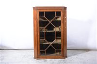 Lot 325 - Victorian mahogany hanging corner cupboard