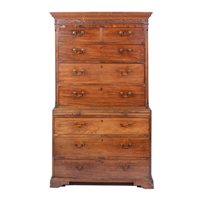 Lot 361 - George II mahogany chest on chest