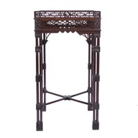 Lot 369 - Chippendale revival mahogany urn stand