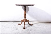 Lot 388 - A George III style mahogany pedestal table.