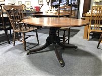 Lot 389 - A Regency mahogany breakfast table, oval tilt top.