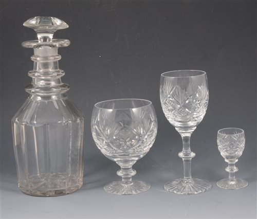 Lot 61 - Suite of Webb Corbett lead crystal, together with other crystal ware.