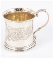 Lot 259 - Silver Christening mug