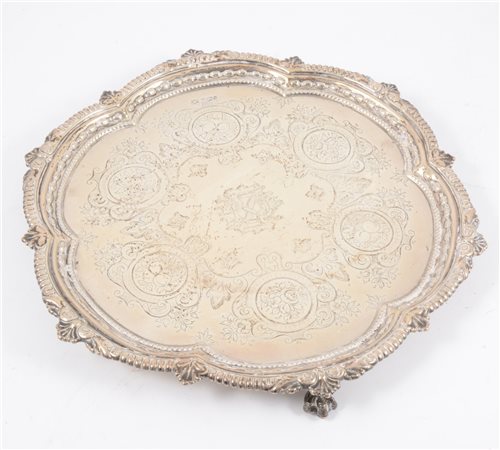 Lot 260 - Silver salver