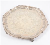 Lot 260 - Silver salver