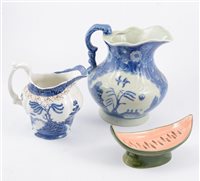 Lot 109 - Collection of decorative plates, blue and white wares, fruit set, Japanese wares.