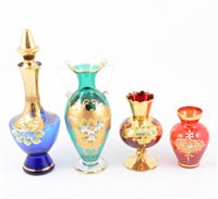 Lot 83 - A collection of Murano glass and ruby glassware.