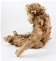 Lot 126 - Long haired Monkey, possibly Steiff, circa 1930s