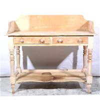 Lot 474 - Vintage pine washstand