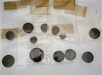 Lot 226 - Collection of coins, cartwheel pennies, Russian.