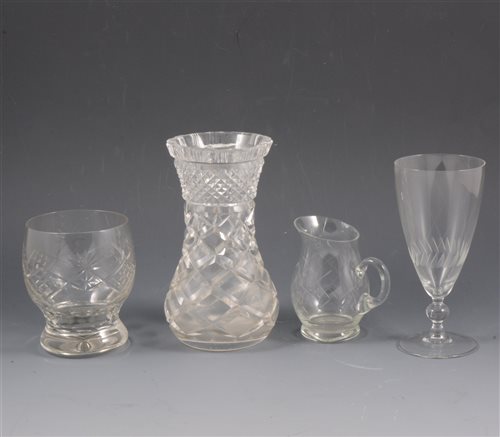 Lot 40 - Cut glass and other drinking glassed, bowls, etc.