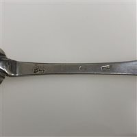 Lot 140 - William III silver dog-nose spoon, Henry Greene, London, 1701.
