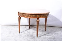Lot 412 - A reproduction French marble top coffee table.