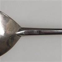 Lot 146 - Silver Apostle spoon, marks indecipherable, London, early 17th century.