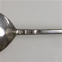 Lot 145 - James I silver Lion sejant spoon, maker's mark mullet over annulet, London, possibly 1620.