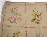 Lot 214 - A needlework wall-hanging, ...