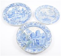 Lot 3 - A collection of Staffordshire pottery transferware