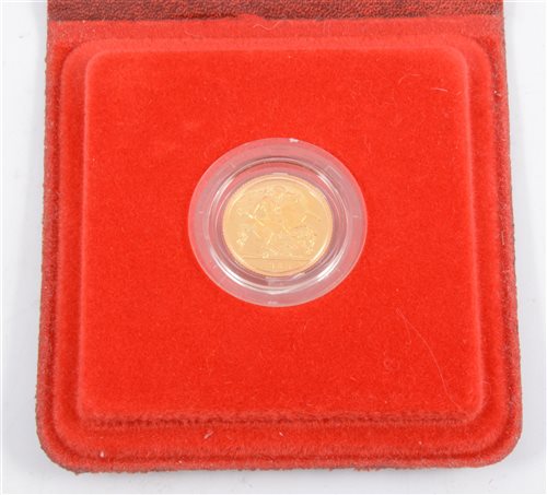 Lot 261 - A 1980 Proof Half Sovereign, Elizabeth II in red case with leaflet.