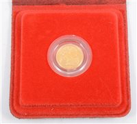 Lot 261 - A 1980 Proof Half Sovereign, Elizabeth II in red case with leaflet.