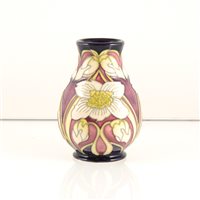 Lot 16 - A Moorcroft Pottery vase, ‘White Christmas Rose’ design by Kerry Goodwin