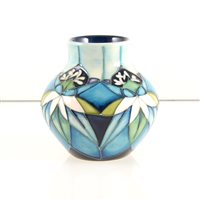 Lot 577 - A Moorcroft Pottery vase, ‘Colours of Kiribati’ designe by Nicola Slaney.