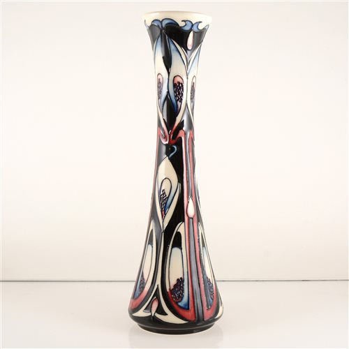 Lot 555 - A Moorcroft Pottery vase, ‘Bobbins’ designed by Rachel Bishop,.
