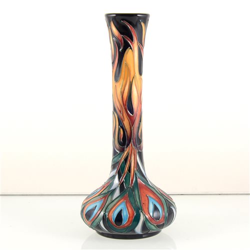 Lot 552 - A Moorcroft Pottery vase, ‘Flames of the Phoenix’ designed by Rachel Bishop.