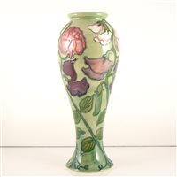 Lot 535 - A Moorcroft Pottery vase, ‘Sweet Pea’ designed by Sally Tuffin.