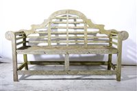 Lot 486 - Lutyens design garden seat,, weathered