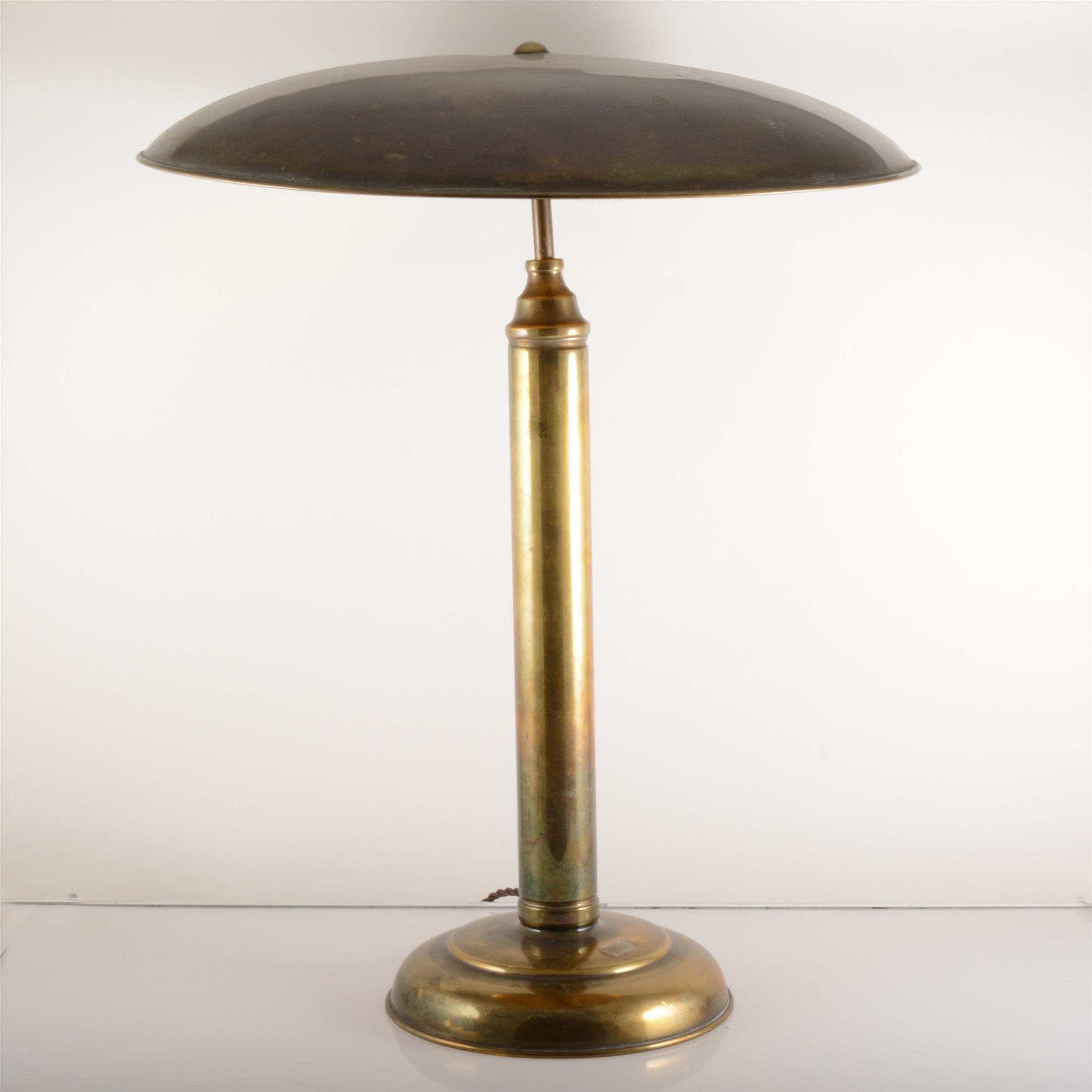 Lot 632 A Modernist style lacquered brass table lamp