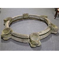 Lot 487 - Garden sectional fountain surround