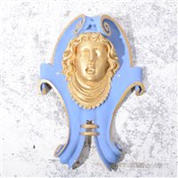 Lot 428 - 1960s replica Queens House corbel, painted...