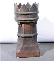 Lot 459 - A pair of Victorian salt-glazed chimney pots