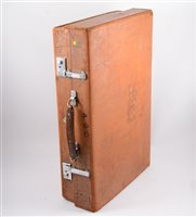 Lot 231 - Two vintage Revelation travel cases, and a pine and metal bound trunk.