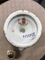 Lot 256 - Royal Crown Derby bone china covered vase