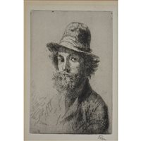 Lot 318 - Augustus Edwin John, Portrait of the Artist [Dodson 6], etching.