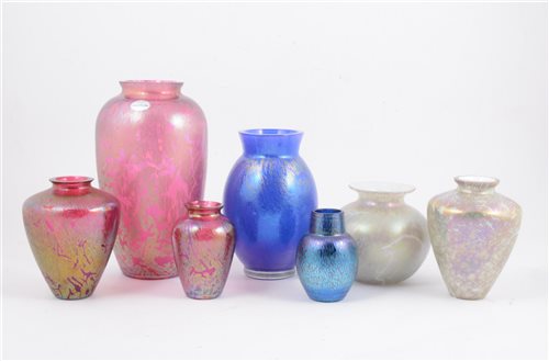 Lot 61 - A collection of Royal Brierley Art Glass vases