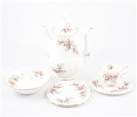 Lot 132 - An extensive Royal Albert, Lavender Rose, dinner and tea service, six place settings