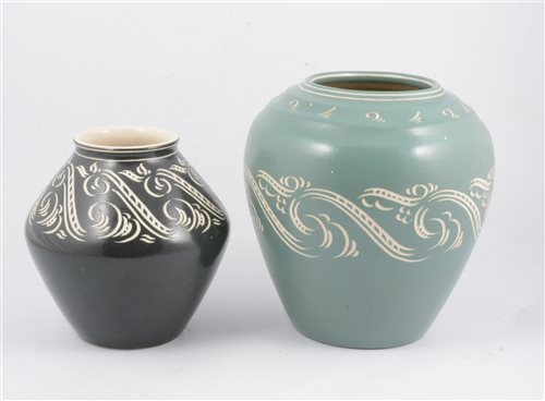Lot 90 - Two decorative vases by Pearsons of Chesterfield